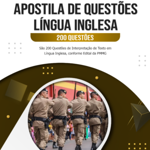 Apostila com 200 Questões de Língua Inglesa CFSD PMMG 2025