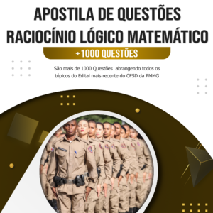 Apostila com 1025 Questões de RLM CFSD PMMG 2025